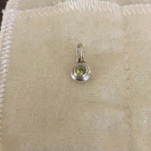 James Avery Remembrance pendant August Peridot